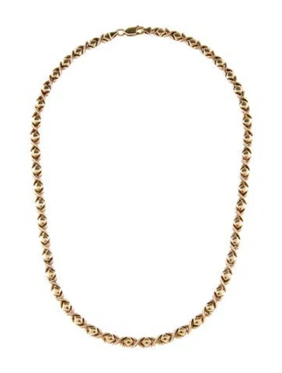 Pre-owned Necklace 14k X Link , 17" In Multi