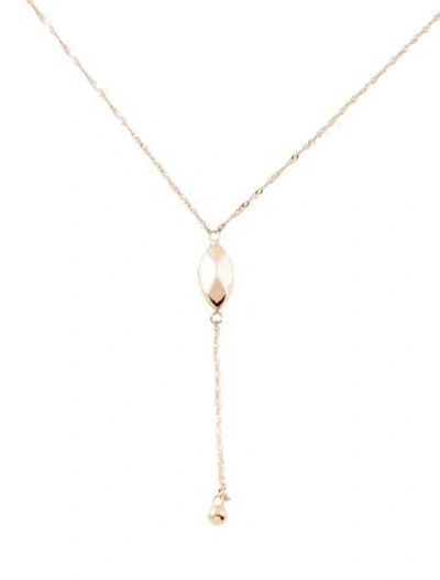 Pre-owned Necklace 14k Y Pendant , 17.5" In Multi