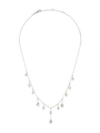 Pre-owned Necklace 18k 1.01ctw Diamond Choker , 16.25" In Multi