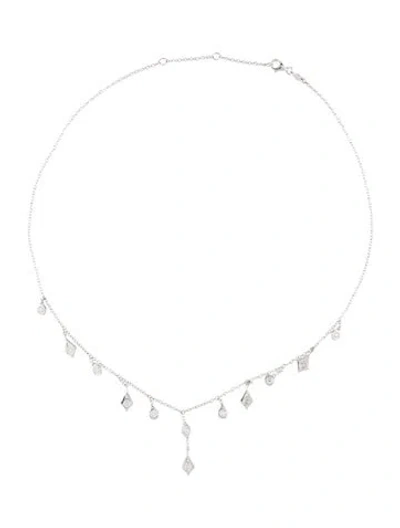 Pre-owned Necklace 18k 1.05ctw Diamond Choker , 17" In Multi