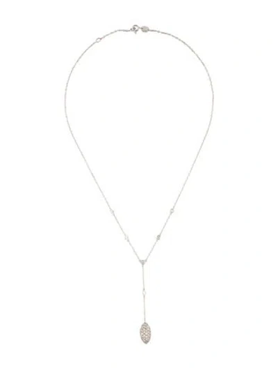 Pre-owned Necklace 18k 1.16ctw Diamond Lavalier , 16" In Multi