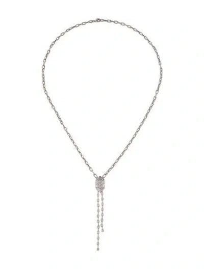Pre-owned Necklace 18k 1.16ctw Diamond Lavalier , 19" In Multi