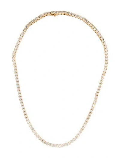 Pre-owned Necklace 18k 15.13ctw Diamond Tennis , 16" In Multi