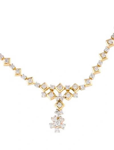 Pre-owned Necklace 18k 1.60ctw Diamond Pendant , 17" In Multi
