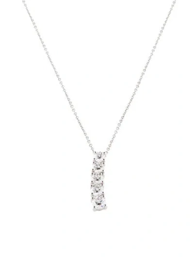 Pre-owned Necklace 18k 1.65ctw Diamond Pendant , 17.75" In Multi