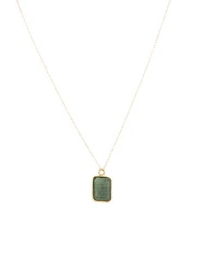 Pre-owned Necklace 18k 1.90ct Sapphire Pendant , 18" In Multi