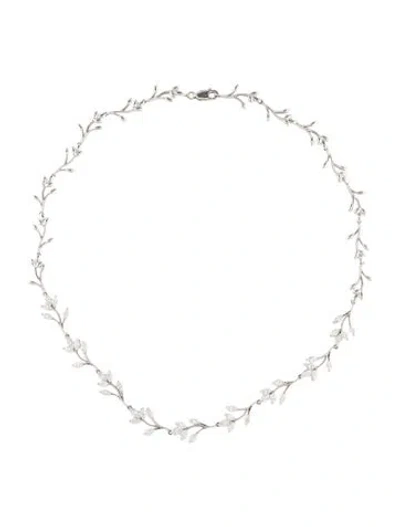 Pre-owned Necklace 18k 3.51ctw Diamond Collar , 16.5" In Multi