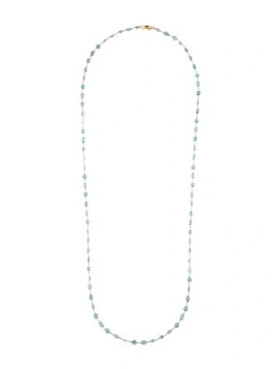 Pre-owned Necklace 18k 35.67ctw Topaz Station , 32.5" In Multi