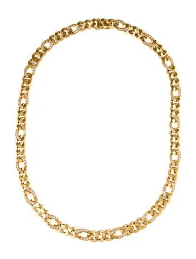 Pre-owned Necklace 18k 3.96ctw Diamond Cuban Chain , 22" In Multi
