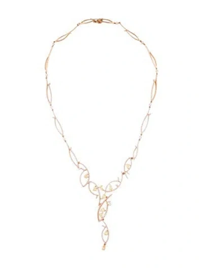 Pre-owned Necklace 18k 4.30ctw Diamond Collar , 17" In Multi