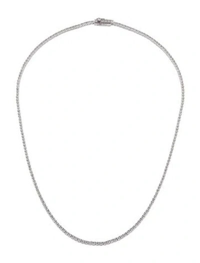 Pre-owned Necklace 18k 4.85ctw Diamond Tennis , 16" In Multi