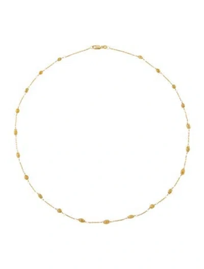 Pre-owned Necklace 18k 6.30ctw Diamond Station , 18" In Multi