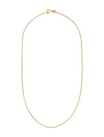 Pre-owned Necklace 18k Box Chain , 15.5" In Multi