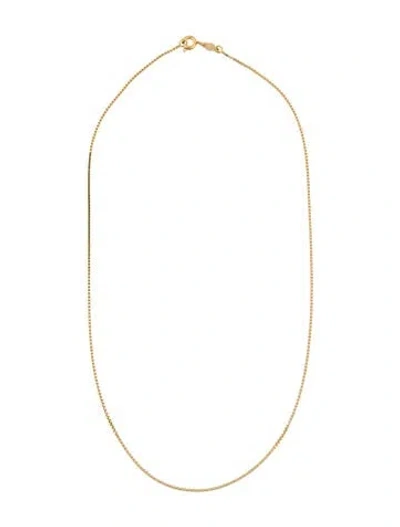 Pre-owned Necklace 18k Box Chain , 15.75" In Multi