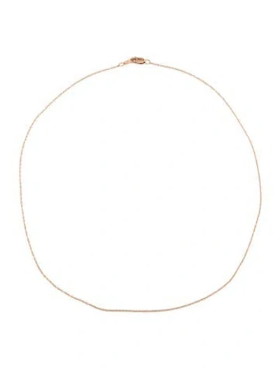 Pre-owned Necklace 18k Cable Link Chain , 16" In Multi