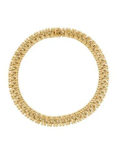 Pre-owned Necklace 18k Chain Collar , 14.5" In Multi