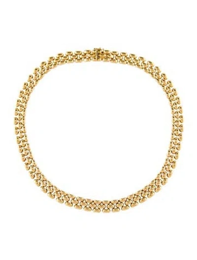 Pre-owned Necklace 18k Chain Collar , 16.5" In Multi