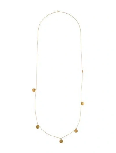 Pre-owned Necklace 18k Circle Station , 107" In Multi