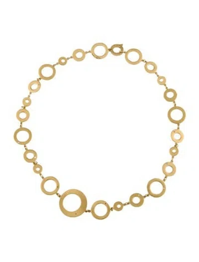 Pre-owned Necklace 18k Diamond Circle Collar , 16" In Multi