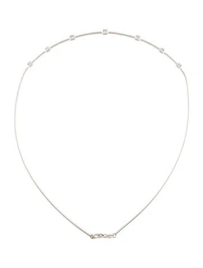Pre-owned Necklace 18k Diamond Collar , 15" In Multi