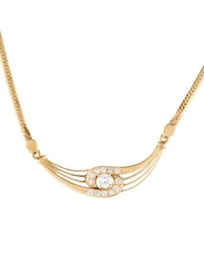 Pre-owned Necklace 18k Diamond Collar , 16" In Multi