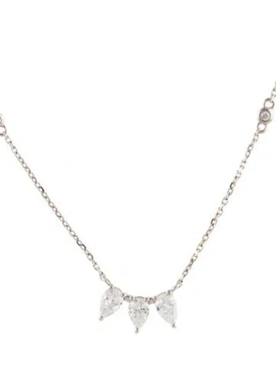 Pre-owned Necklace 18k Diamond , 18" In Multi
