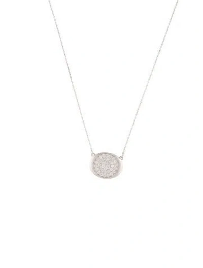 Pre-owned Necklace 18k Diamond Pendant , 18" In Multi