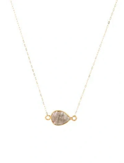 Pre-owned Necklace 18k Diamond Pendant , 18.5" In Multi