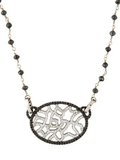 Pre-owned Necklace 18k Diamond Pendant , 21" In Multi