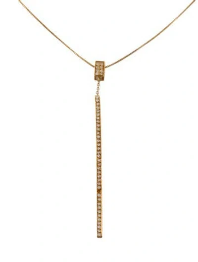 Pre-owned Necklace 18k Diamond Pendant , 24" In Multi