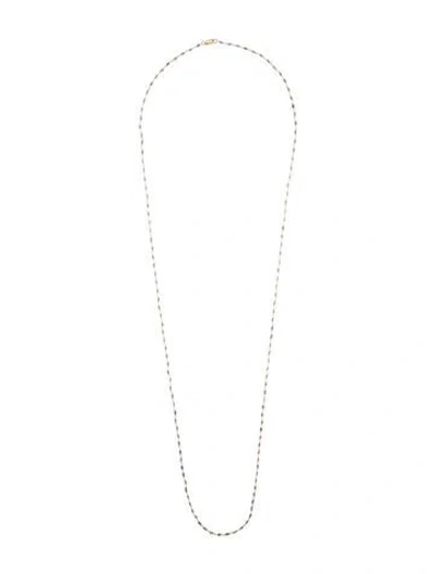 Pre-owned Necklace 18k Diamond Station Chain , 39.75" In Multi
