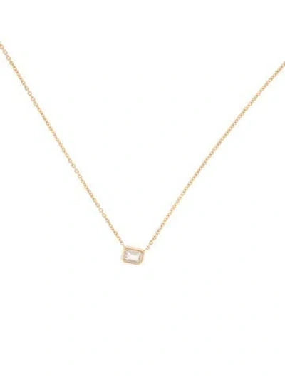 Pre-owned Necklace 18k Diamond Station Pendant , 18" In Multi