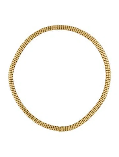 Pre-owned Necklace 18k Flexible Collar , 17" In Multi