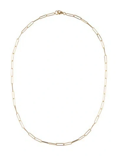 Pre-owned Necklace 18k Link Chain , 16" In Multi