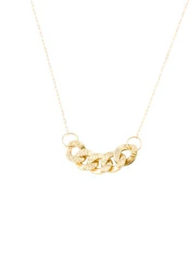 Pre-owned Necklace 18k Link Pendant , 19" In Multi
