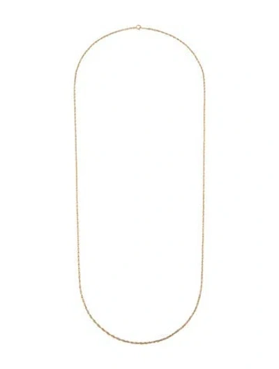 Pre-owned Necklace 18k Rope Chain Link , 29.5" In Multi