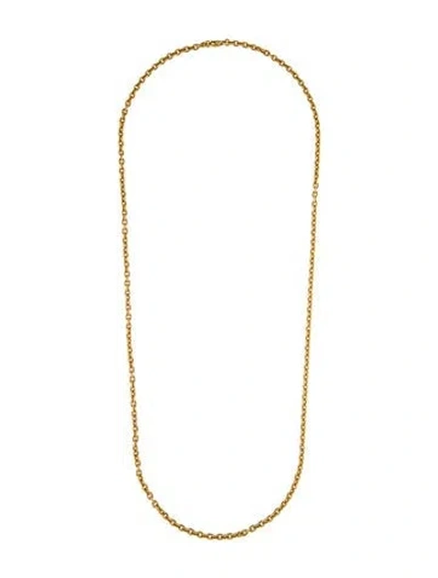 Pre-owned Necklace 18k Rope Oval Link Chain , 30" In Multi