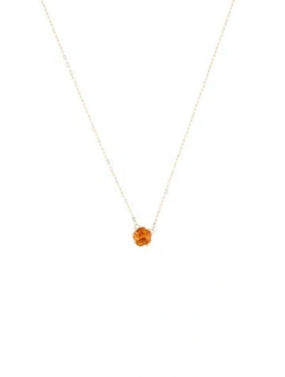 Pre-owned Necklace 18k Sapphire Pendant , 17.75" In Multi