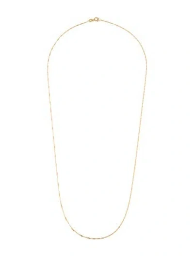 Pre-owned Necklace 18k Singapore Chain , 22" In Multi