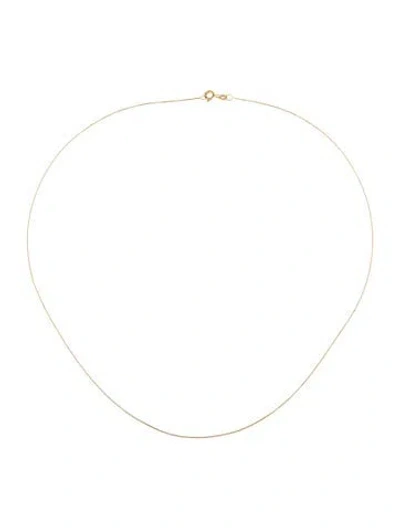 Pre-owned Necklace 18k Thin Box Chain , 19.5" In Multi