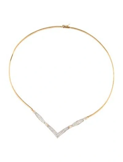 Pre-owned Necklace 2.07ctw Diamond Collar , 17" In Multi