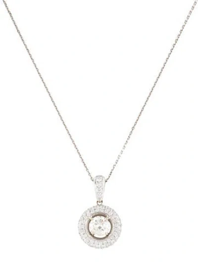Pre-owned Necklace 2.20ctw Diamond Pendant , 16" In Multi