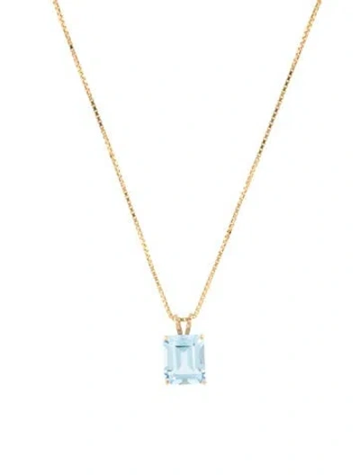 Pre-owned Necklace 5.97ctw Topaz Pendant , 18.25" In Multi