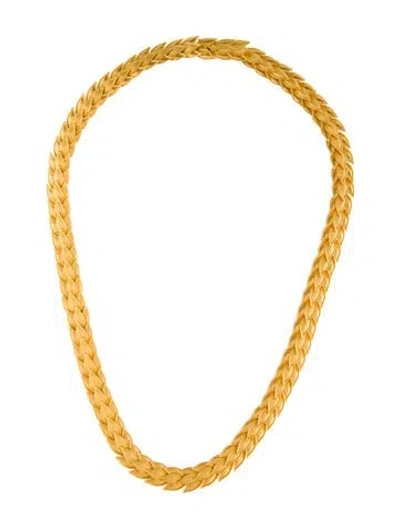 Pre-owned Necklace Byzantino Floral Link , 17" In Multi