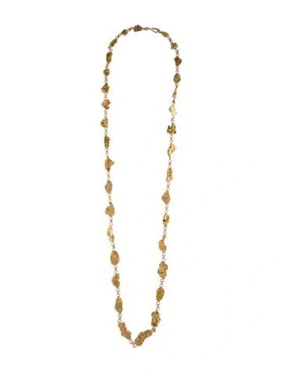 Pre-owned Necklace Nugget Link Station , 26.5" In Multi
