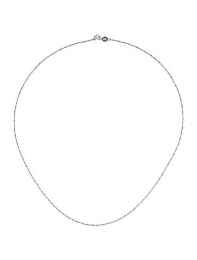 Pre-owned Necklace Platinum Chain , 17" In Multi