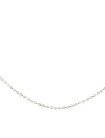 Pre-owned Necklace Platinum Diamond Chain , 15.75" In Multi