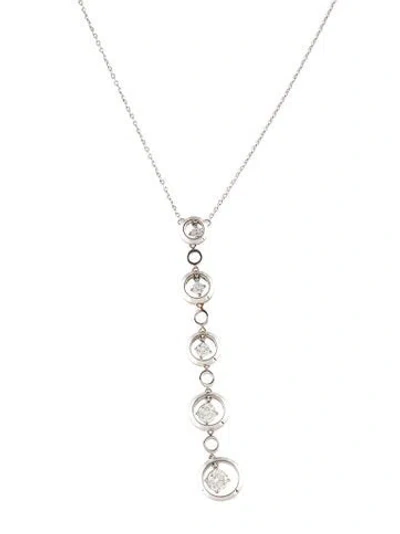 Pre-owned Necklace Rosiblu 18k Diamond Pendant , 16.5" In Multi