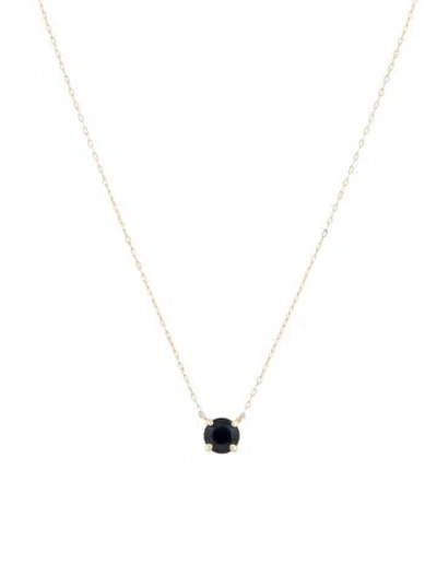 Pre-owned Necklace Sapphire Pendant , 18" In Multi