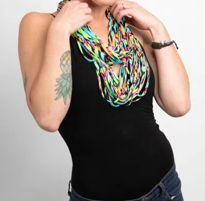 Necknots Neon Scarf Necklace In Multi